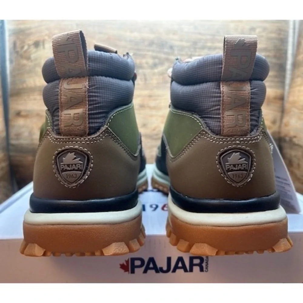 PAJAR Men's Fielding Waterproof Insulated Hiking Snow Boots Green NIB - 10-10.5